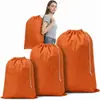 Bolsa de lavandería con cordón de tela Oxford 210D, Bolsa para el cuidado de la ropa, Bolsa de almacenamiento para camping y viajes, Bolsa deportiva, Venta caliente transfronteriza