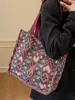 Bolso de Gran Capacidad Estilo Étnico para Mujer 2026 Nueva Moda Bolso Tote Versátil Bolso de Hombro Estilo Étnico Ins