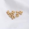 Preservação de Cor Ouro 14K Carro Flor Contas Quadradas Lote Contas Balde Contas de Arroz Feito à Mão DIY Pulseira Colar Contas de Joalheria