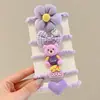 Cuerda para el pelo de estrella pequeña de alta elasticidad Banda de goma para atar trenzas pequeñas de pío Accesorios para la cabeza Banda elástica para la cabeza de niños Nueva 2025