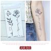 Tengo Gama Completa de Calcomanías de Tatuaje de Flores Sencillas Calcomanías de Tatuaje Impermeables Realistas Fábrica Social de Rosas Venta al por Mayor Calcomanías de Tatuaje Oscuro