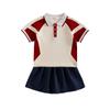 Uniforme Escolar Infantil Primavera, Verão e Outono 2024 Novo Roupa Esportiva Uniforme de Classe para Alunos do Ensino Fundamental Conjunto de Duas Peças Uniforme de Jardim de Infância