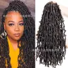 Peluca Trenza Sucia de Ganchillo Mariposa Transfronteriza Europea y Americana 10-24 pulgadas Trenzas Mariposa Crochet