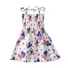 Vestido Ajustado de Verano sin Mangas con Tirantes Estampado de Estrellas para Niñas Ropa Infantil ins