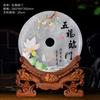 Adornos de Botón de Paz de Jade Sala de Estar Natural Gabinete de Vino Gabinete de TV para el Hogar Decoraciones de Porche Puerta Abierta Regalo Rojo de Inauguración