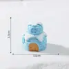 Nuevo producto transfronterizo: adorables figuras de Santa Claus y pingüinos para paisajes en miniatura, decoraciones DIY, accesorios para bolas de cristal y pequeños adornos
