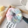 Ligas para el Cabello de Felpa de Colores Dulces para Otoño e Invierno para Niñas, Cuerdas de Terciopelo Coloridas Lindas, Scrunchies Grandes, Diademas, Accesorios para el Cabello