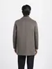 Abrigo de Lana para Hombre Otoño/Invierno 2026 para Personas de Mediana Edad y Mayores, con Forro de Plumas Desmontable, de Longitud Media, Abrigo de Lana de Doble Cara para Negocios