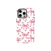 Funda de Teléfono Rosa Simple Estilo Ins Adecuada para Iphone16/15Promax, Funda Dura Creativa para Apple 17