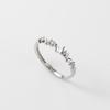 Nalan S925 Prata Esterlina Requintado Simples Avançado Nicho Diamante Borboleta Geométrica Diamante Anel Casal R02351
