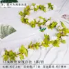 Enredaderas de Rosas Artificiales, Flores Falsas, Enredaderas Decorativas para Tubos de Aire Acondicionado de Sala de Estar, Decoración de Sistema de Calefacción, Enredaderas de Flores Artificiales de Seda de Plástico