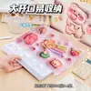 Bolsa para Archivos A4 Estilo Expansión de Dibujos Animados Bolsa de Almacenamiento para Papelería de Estudiante Bolsa Lateral con Tirador de Anillo de Capibara Lindo Bolsa Impermeable para Información