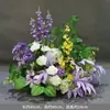 Novo Arranjo Grande de Chão para Casamento Banquete de Noivado Flor Artificial de Seda Acabado Arranjo Floral Decorativo Corredor Arte Floral para Casamento