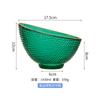 Creative Golden edge oblíquo taça de vidro martelo padrão meia lua salada tigela casa multi-funcional lanche prato de frutas resistente ao calor prato de tigela