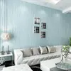 Papel tapiz de franjas gris plateado simple moderno no tejido autoadhesivo para dormitorio sala de estar color liso renovación viene con pegatinas adhesivas