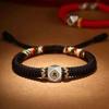 Pulsera Benmingfo Nudo Diamante Zodiaco Plata Cuerda de Mano para Hombres y Mujeres Cuentas Haoyun Cuerda Roja Benmingnian para Hombres y Mujeres