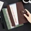 Cuaderno de Hojas Sueltas Piel de Vaca A5 Aspecto de Alta Gama Negocio Simple Engrosado Piel Suave Oficina Línea Horizontal Diario Personalización