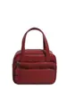 "Bolso de Mano Acrílico Elegante para Mujer - Mini Tote Chic con Decoración de Cadena (23x17x11cm) - Bolso de Mano de Color Sólido de Moda para Moda Latina"