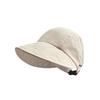 Gorra de sol de primavera y verano gorra de sol de verano protección solar ultravioleta cara parte superior pequeña vacía circunferencia de cabeza grande pescador pico de pato