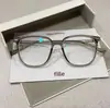 Gafas Antiluz Azul Estilo Coreano Sin Graduación para Caras Grandes, Gafas Adelgazantes de Aspecto Natural, Montura Cuadrada Trendy de PC para Miopía