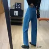 Essas calças fazem suas pernas parecerem retas e esguias. Eles são de cintura alta, com elasticidade em quatro direções, e têm um corte justo com design de perna reta.. São calças femininas de perna larga, perfeitas para o outono.. H090406