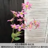 Flor Artificial con 4 Ramas, Clematis Pequeño, Decoración para Sala de Estar del Hogar, Arreglo Floral, Adorno para Entrada, Decoración de Piso para Bodas, Flor de Adorno
