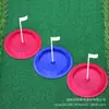 Disco de Putter de Golfe Mini Antiderrapante Silicone Macio Copo com Buraco Alvo de Putter Disco de Prática Disco para Putting Green