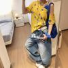 Jeans Retro Americanos de Pierna Ancha con Bordado de Estrella para Mujer, Pantalones Sueltos Rectos Adelgazantes con Caída hasta el Suelo