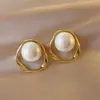 Brincos da Moda Estilo Coreano Mais Vendidos Novo Modelo Brincos Femininos Simples e Elegantes Versáteis Tiktok Mesmo Estilo Tarraxas Atacado