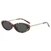 Gafas de sol de montura ovalada estilo coreano para mujer, elegantes y sofisticadas, protección UV, retro, adelgazantes, estilo urbano de moda, gafas de sol con protección solar