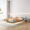 Accesorios para Cama de Acero con Marco de Suspensión Sin Mesita de Noche Minimalista Tatami Casa de Huéspedes Dormitorio Principal Cama de Doble Suspensión Sin Patas
