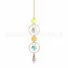 Suministro Directo Transfronterizo Serie Dorada Plateada Colección Luz de Luna y Estrella Jardín de Joyas Decoración Colgante de Cristal Atrapasoles