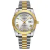 Marca Kangluowei Moda Tendencia Reloj para Hombre Comercio Exterior Correa de Acero Sólido Corona Esfera Colorida Reloj de Cuarzo