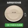 Pratos de Jantar Redondos Descartáveis Biodegradáveis Ecológicos de Polpa de Papel Espessos à Prova d'Água à Prova de Óleo Micro-ondas Atacado