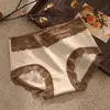 7A Algodón Cintura Alta Jacquard Bragas para Mujer Cadera Grande Moldeadoras Cómodas Transpirables Amigables con la Piel