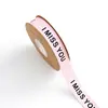Cinta para envolver flores 2.5CM Cinta con letras en inglés Papel de regalo para ramo de flores de floristería Material de bricolaje Cinta