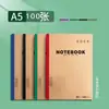 Cuaderno de Papel Kraft A5 Engrosado para Estudiantes Universitarios para Presentar el Examen de Admisión de Posgrado Procesamiento Especial de Liquidación Cuaderno B5 Diario de Escuela Secundaria