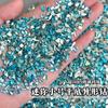 Azul Lago tamanho pequeno Broca Plana Folha de Bordo Azul Pavão Coração Cavalo Olho Gota Diamante Cintilante Joia de Unha com Diamante
