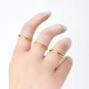 Anillo Dedo Índice Sansheng III para Mujer Acero de Titanio Superficie Extremadamente Fina Brillante Esmerilado Anillo Pequeño Liso ins Conjunto de Pareja Anillo Conjunto de Moda