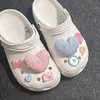 Zapatos con Agujero de Corazón Ins Hebilla de Zapato Accesorios Botón Flor de Zapato Niña de las Flores Azul Rosa Lindo Decoración DIY Venta al por Mayor Exportación