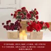 Nuevo Estilo Chino Señal de Agua Artificial Juego Completo de Trípode Floral Bolsa de Papel Combinación de Flores Celebración de Inauguración de Exposición Metabo