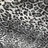 Tela de Malla Bordada con Lentejuelas y Tejido de Punto Estampado de Leopardo en Stock para Vestidos de Baile