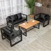 Estilo Industrial Retro Americano Escritório Arte em Ferro Sofá Mesa e Cadeiras de Jantar para Bar Café Cabine de Bar Musical Sofá