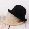 Chapéu de Sol Versátil, Cor Sólida, Respirável, Simples e Elegante para Viagens ao Ar Livre, Chapéu de Rede para Afinar o Rosto, Afinar o Rosto Atacado