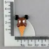 Accesorios de Resina de Helado, Conos de Mickey y Minnie, Materiales para Funda de Teléfono con Pegamento de Crema, Mini Crocs