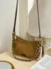 Bolso Retro de Nicho Transfronterizo de Gamuza para Mujer 2026 Nuevo Versátil Bolso Cruzado Estampado de Leopardo Bolso de Hombro para Viajes y Uso Diario