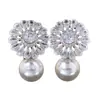 Brincos Exquisitos de Girassol com Zircônia, Brincos de Nicho de Alta Qualidade com Senso de Design, Populares no Xiaohongshu, Estilo Exagerado E6479