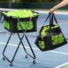 Carrito Portátil de Pickleball Plegable para Almacenamiento Tenis Pickleball Béisbol Carrito para Recoger Pelotas Almacenamiento