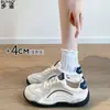 En stock~ Zapatillas de entrenamiento alemanas para mujer, con cordones, punta redonda, de cuero genuino, hacen que los pies parezcan más pequeños, versátiles, ligeras, zapatillas casuales