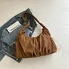 Bolsa de lona tipo tote, bolso de hombro de moda, nueva colección otoño/invierno 2026, estilo coreano a la moda, bolsa de gran capacidad para el hombro para mujer